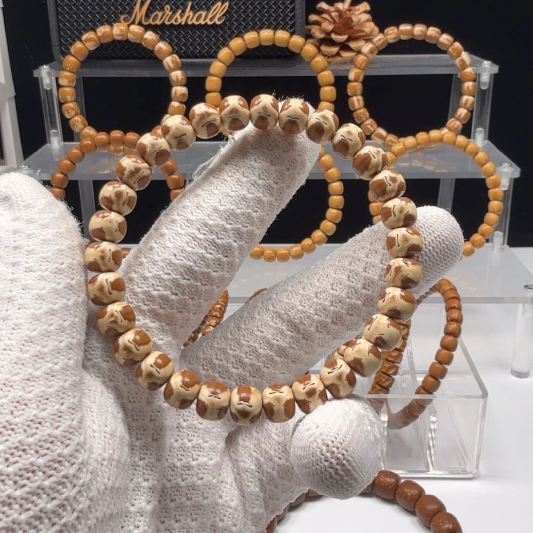 夜***曲紫金鼠手串紫金鼠 实心鬼脸 8mm