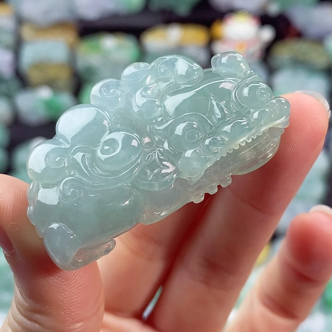 颈饰未镶嵌翡翠高*天然