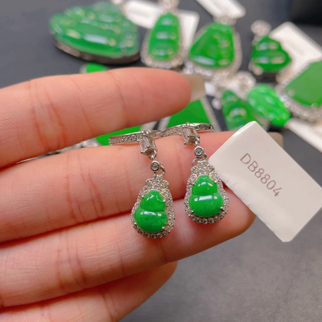 翡翠银S925镶嵌颈饰