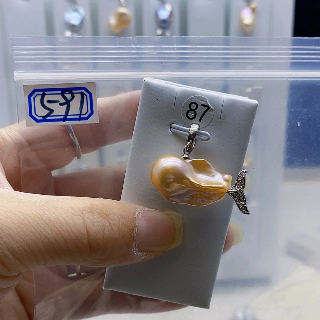 颈饰合金淡水珍珠