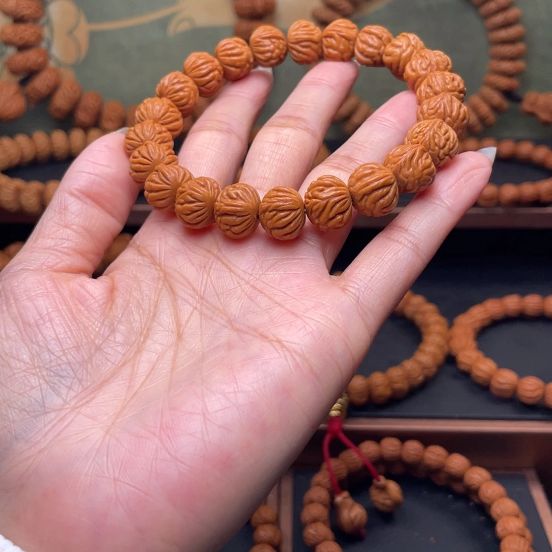 吊坠桃核12金蟾纹