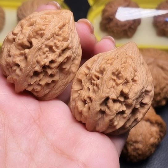 文玩核桃大沽石一对