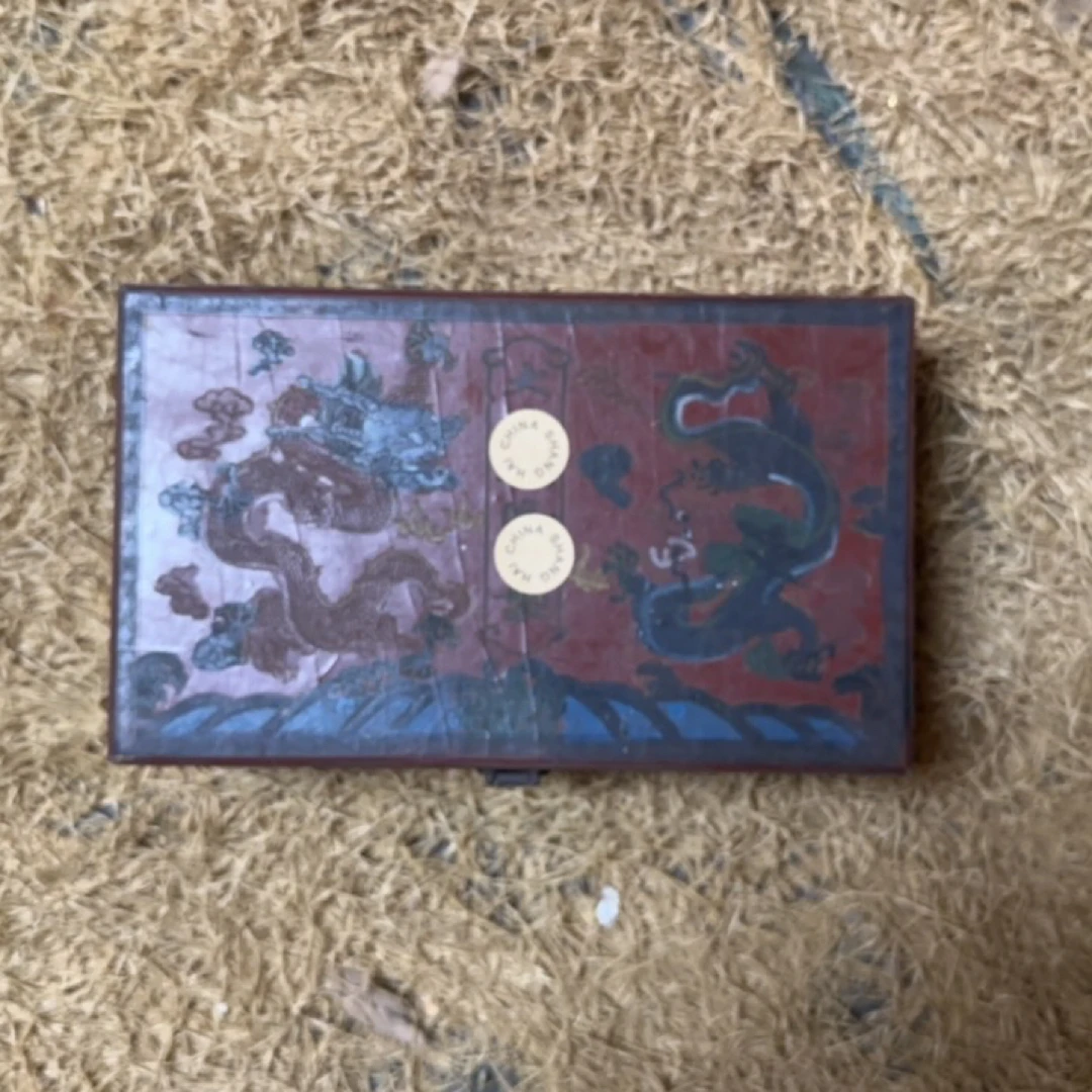 【闪购商品】木摆件高端精美红漆双龙盒子一件链接