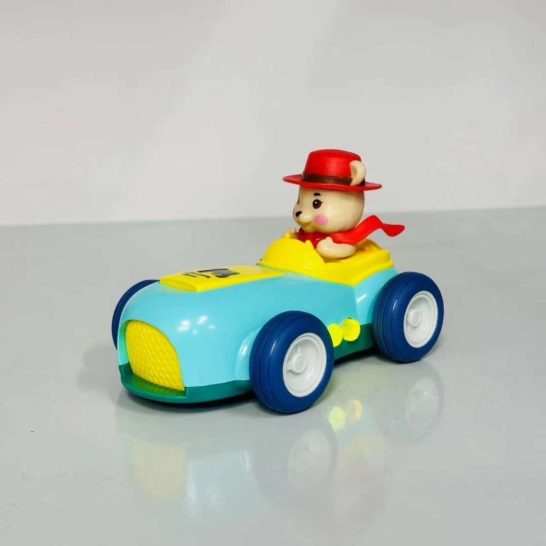 1:32合金Q萌声光卡通熊回力摇摆车