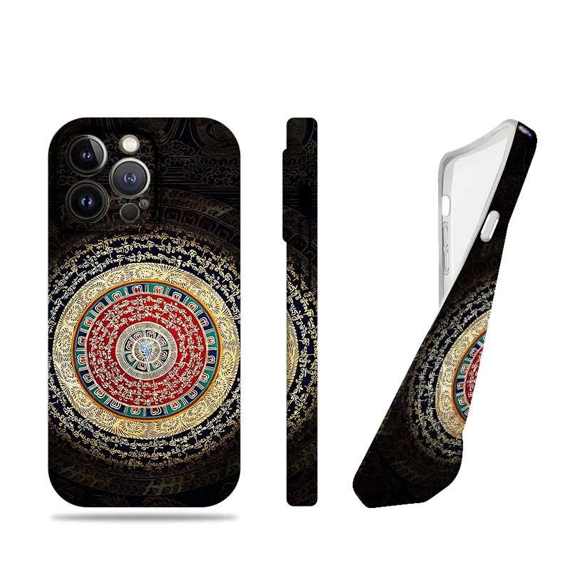藏式曼陀菲林手机壳适用苹果华为iphone17promax一加ACE6OPPOK12X