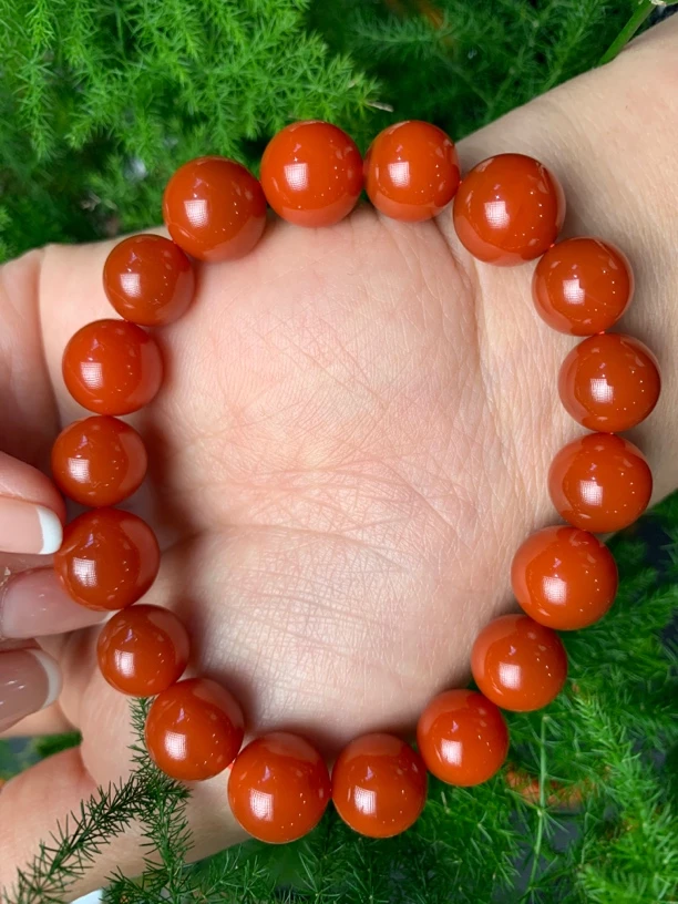 原矿南红辣椒红卡10手串