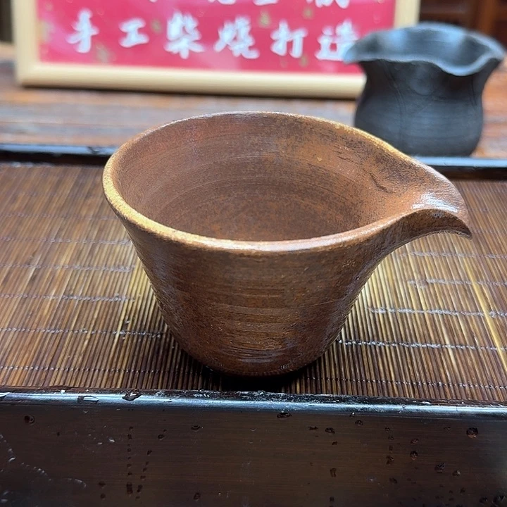 纯手工制作粗陶茶具