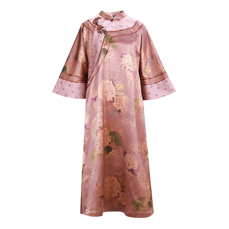 「清韵」乐锦坊中国风复古时尚气质高端设计感原创百搭手工汉服大褂