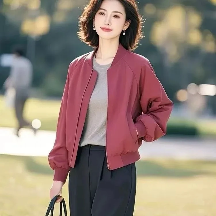 2025超火减龄开春百搭独特超好看韩系休闲女士棒球服薄款夹克外套