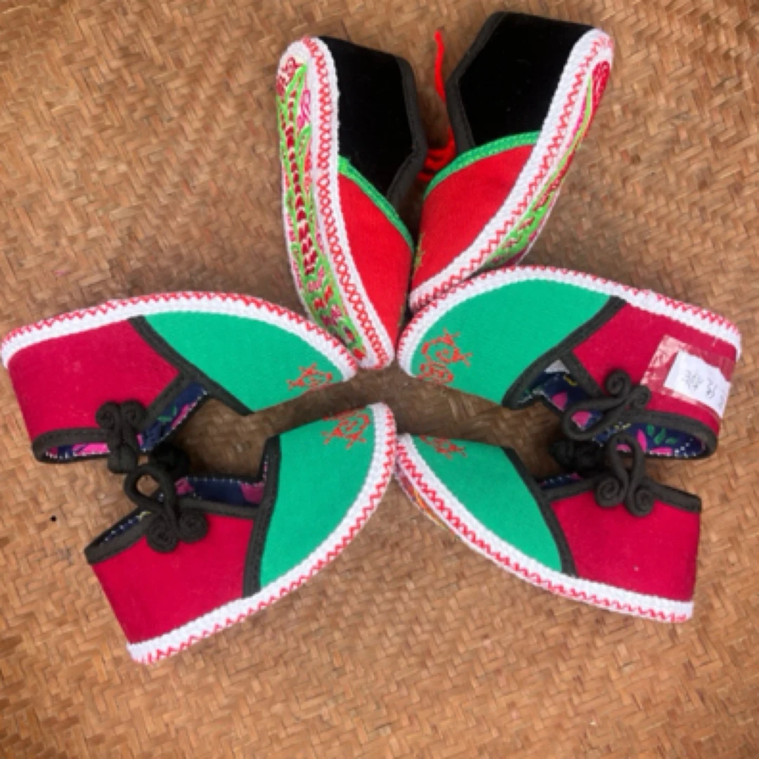 纯色防滑女车缝线透气春秋学步鞋绣花鞋布底古装民族风