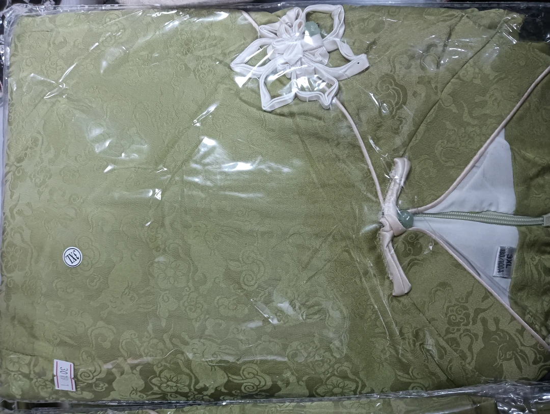 新款小清新淡绿色旗袍