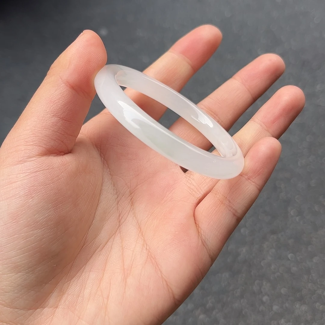 未镶嵌手镯石英质玉焦***饼52