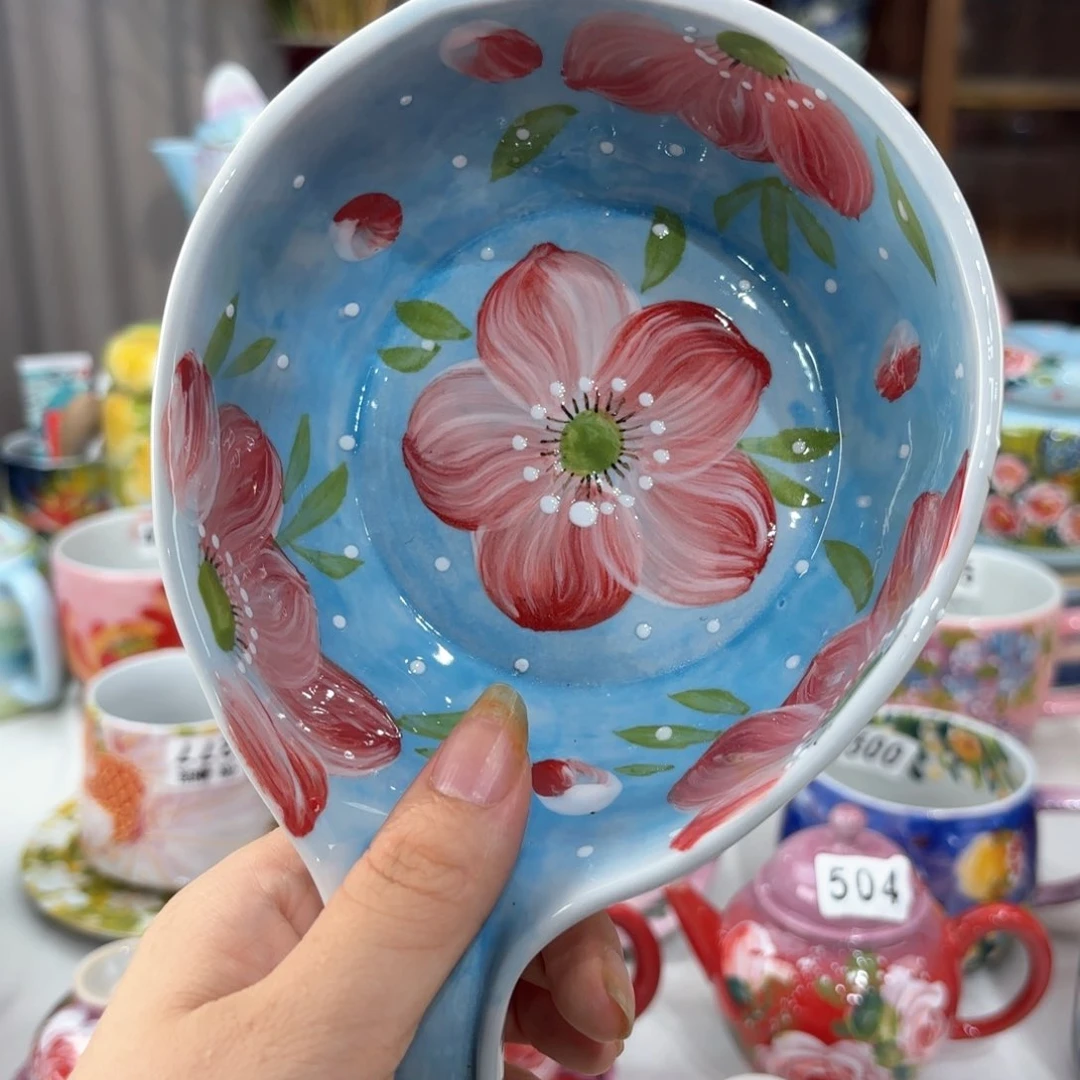 景德镇手绘高温釉下彩陶瓷茶具