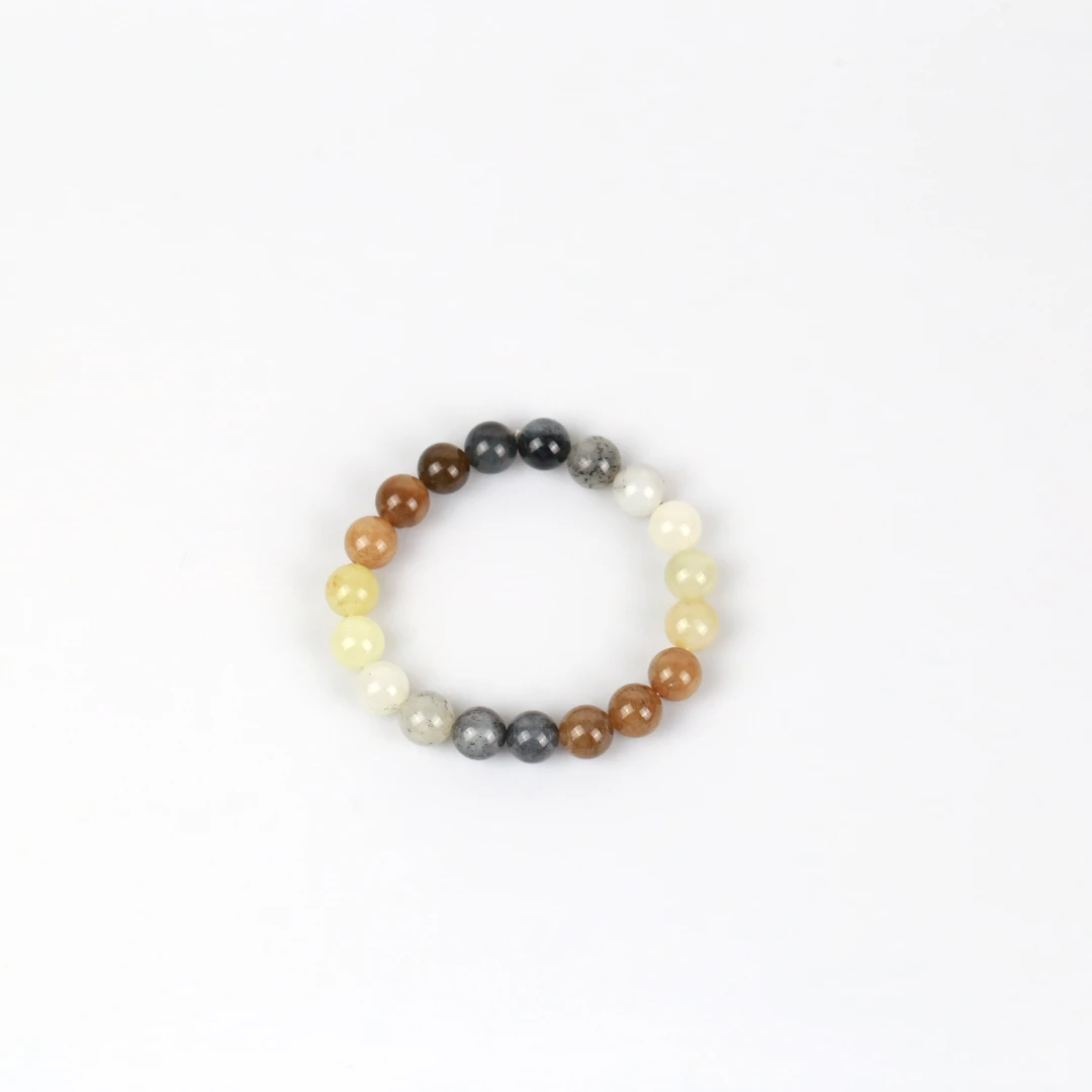 【潘家园臻选】227和田玉楼兰三色手串RY-0221 N0891