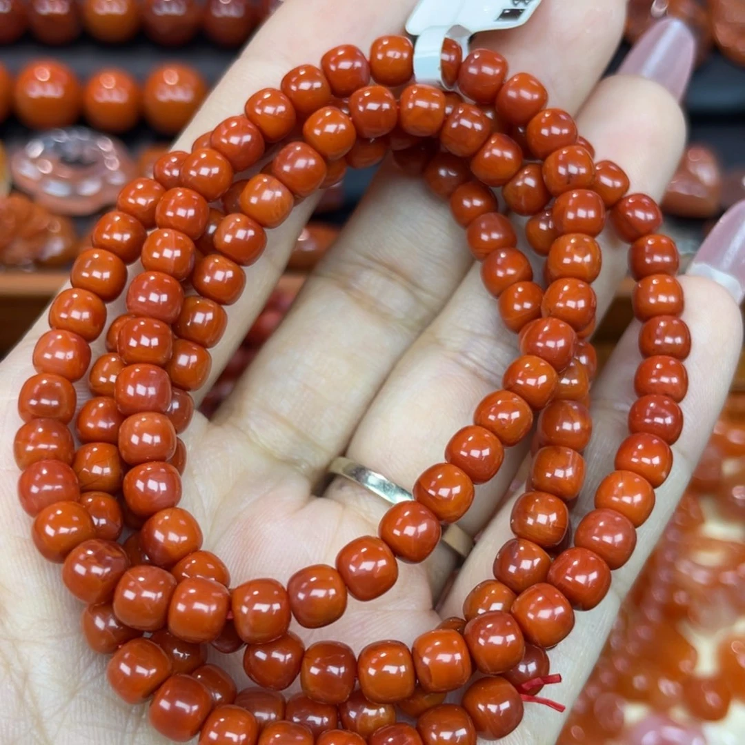 南红玛瑙未镶嵌颈饰多圈