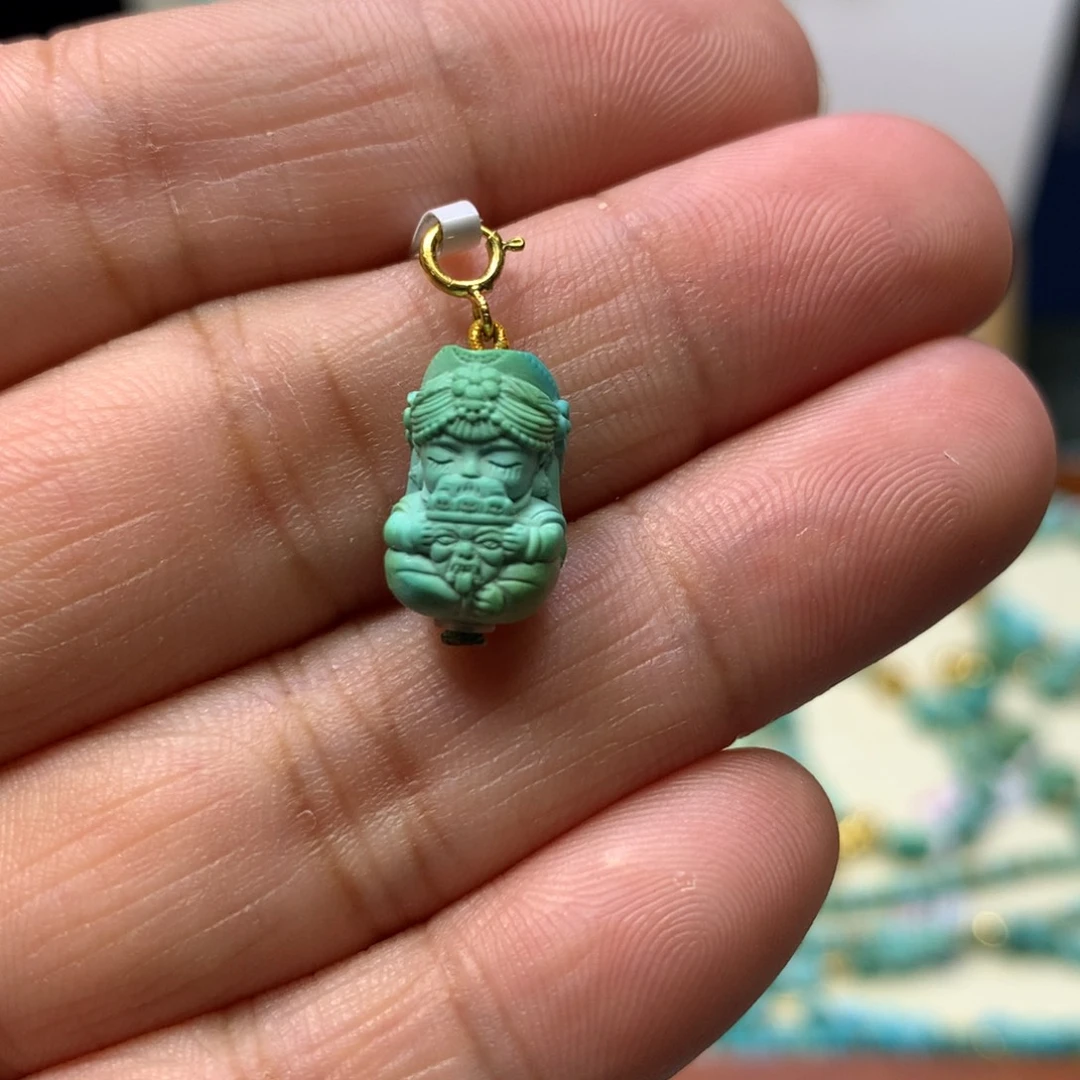 18K金镶嵌绿松石扎基拉姆