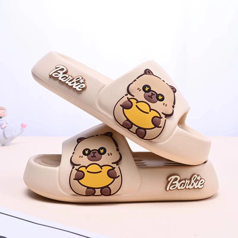 儿童拖鞋夏季2025新款卡皮巴拉男童居家浴室防滑中大童凉拖鞋男孩