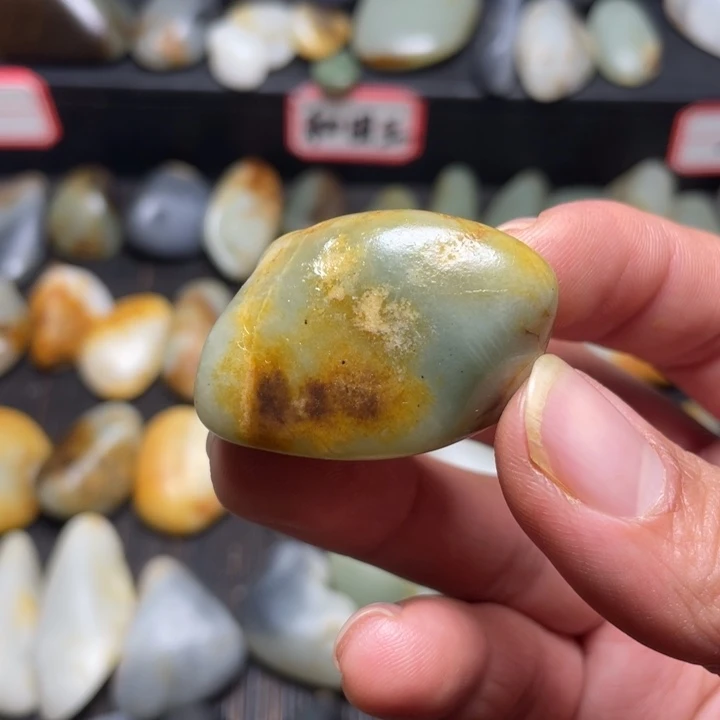 和田玉未镶嵌挂件49