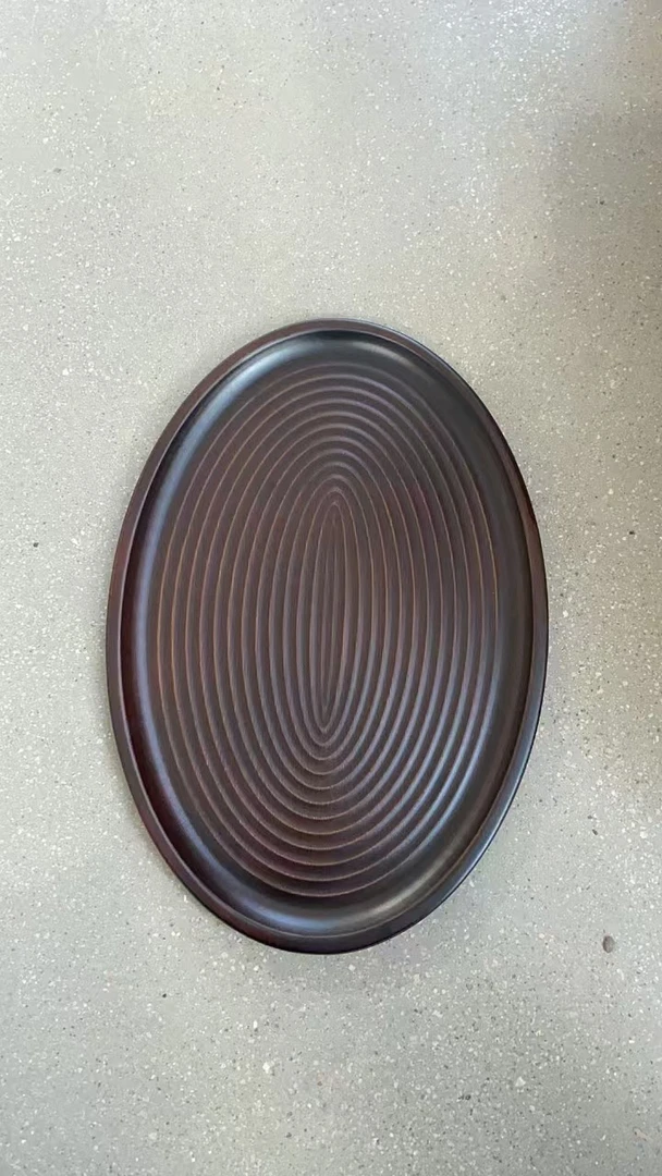 谦杯  干泡盘 圆 托盘  茶点盘H6018