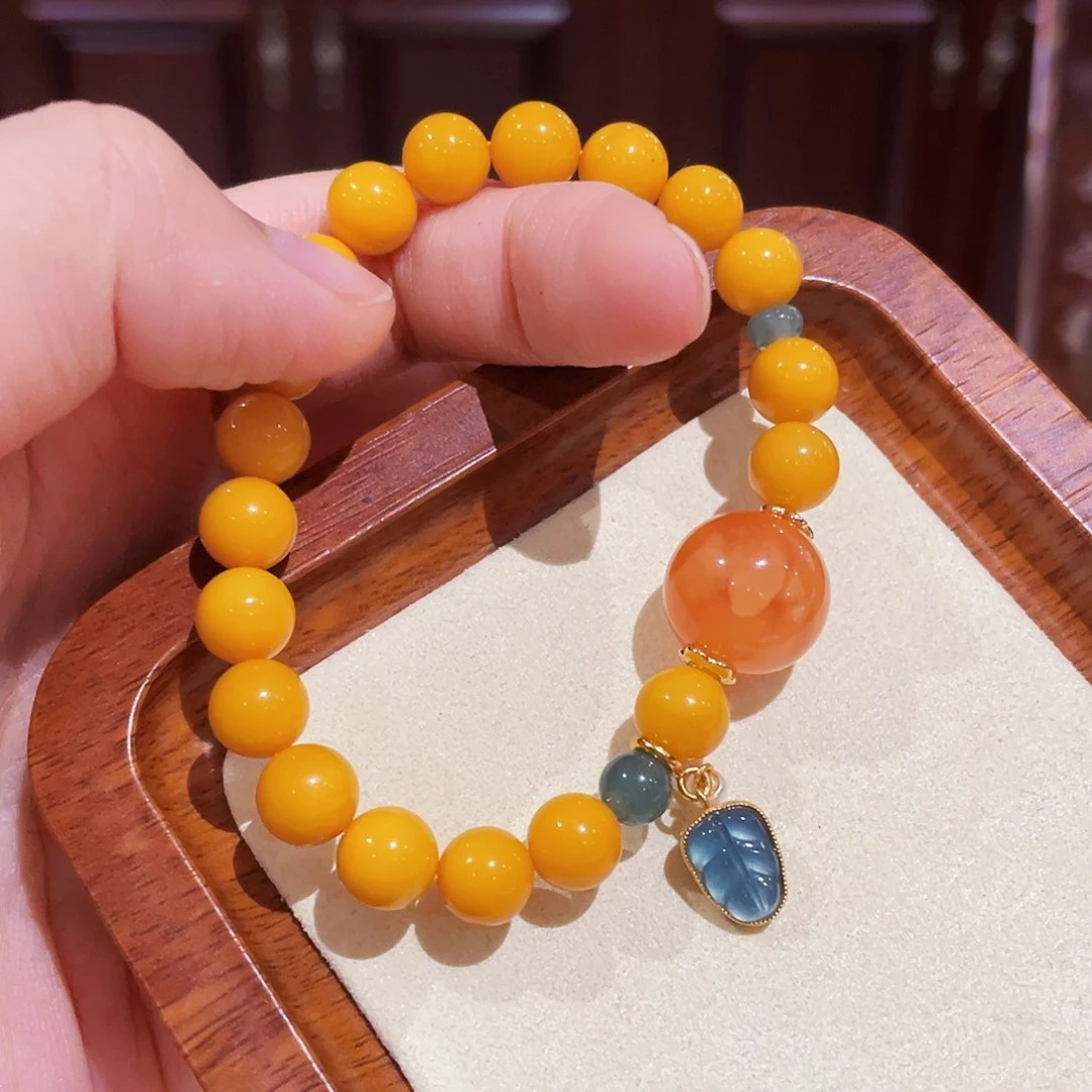 蜜蜡手链未镶嵌手串