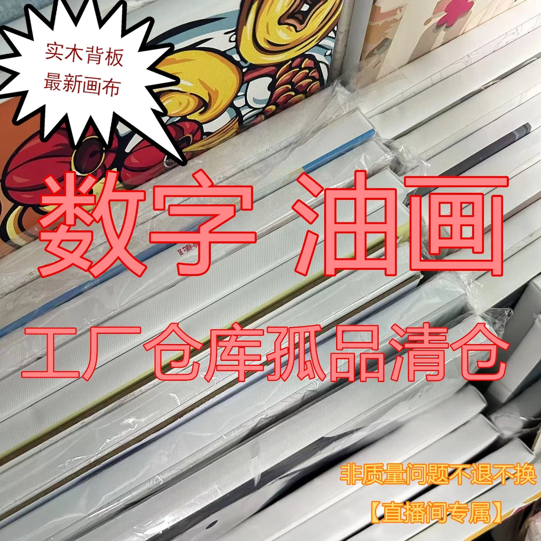 【孤品3040绷内框A1-A200】油画工 厂捡漏直播间diy数字油画装饰画