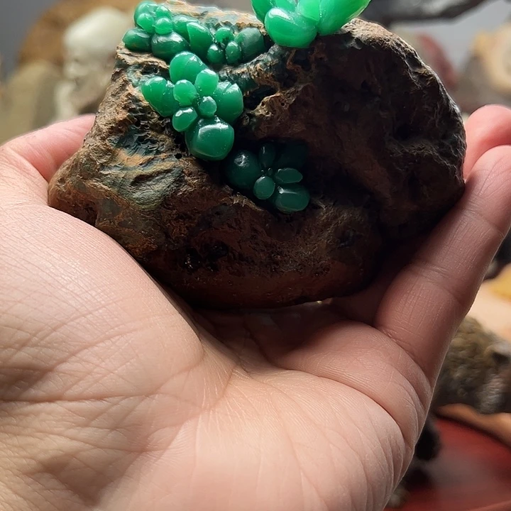 四川石雅安绿摆件