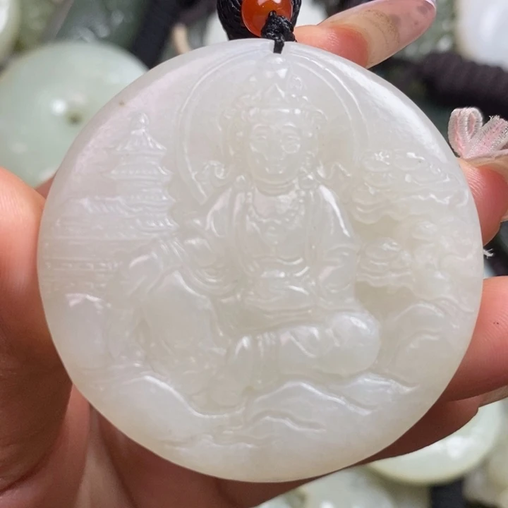 和田玉未镶嵌颈饰