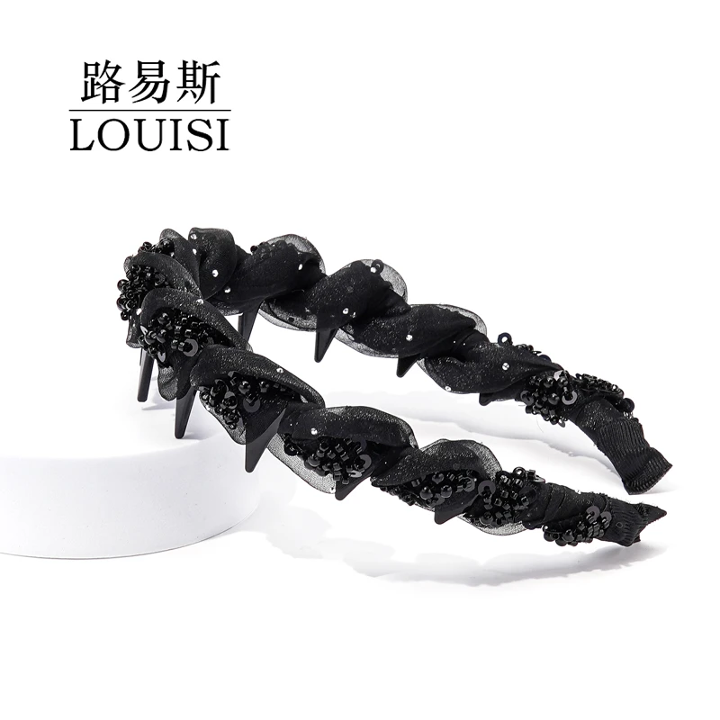 巴黎王妃 【伊人】3.0升级版 加宽遮发缝遮白发高颅顶发箍MY1173