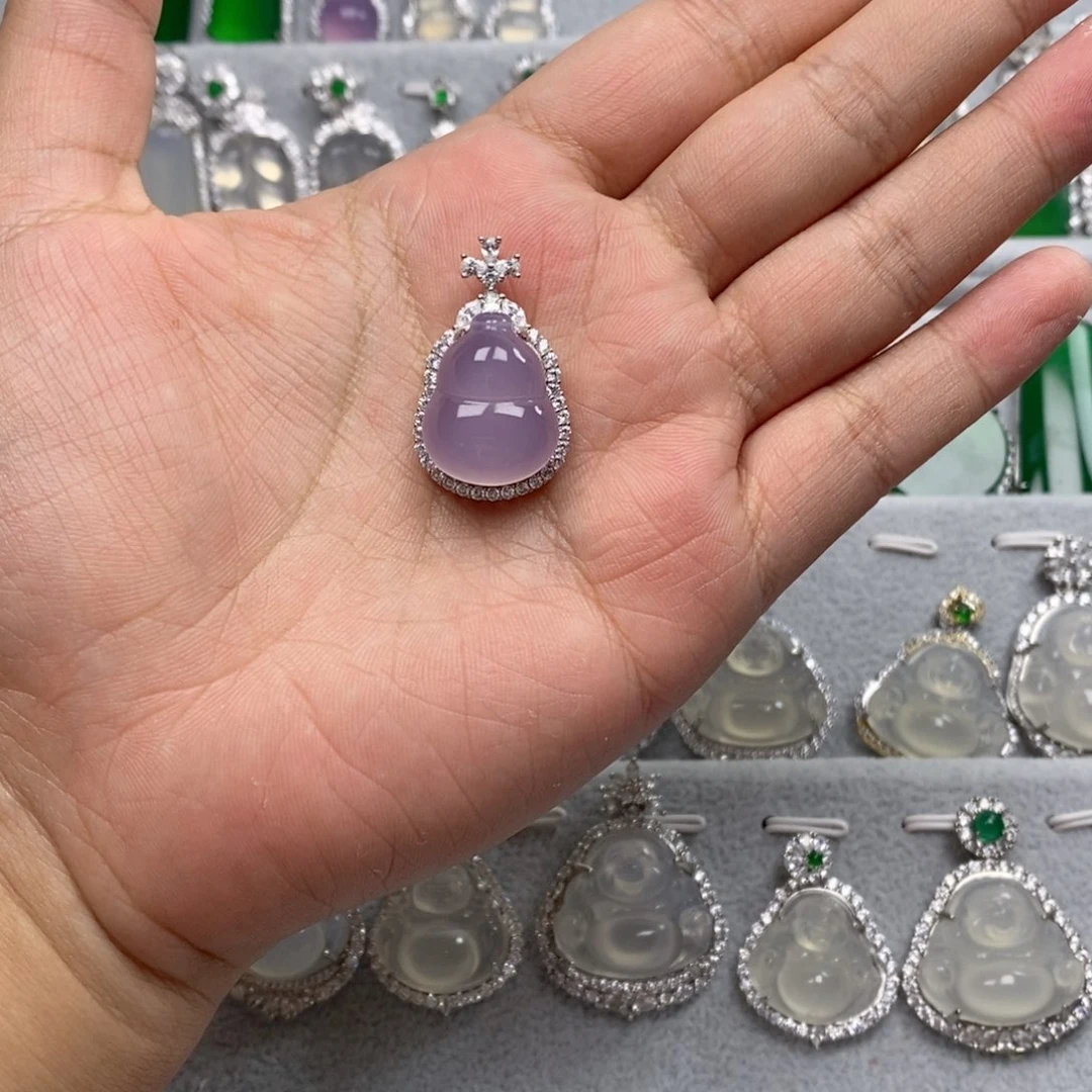 玛瑙/玉髓颈饰银S925镶嵌