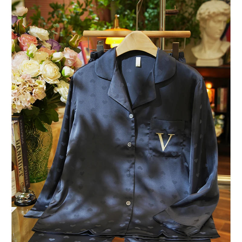 Sleep Password【V家黑金波点爱心】小众潮牌睡衣家居服【礼盒款】