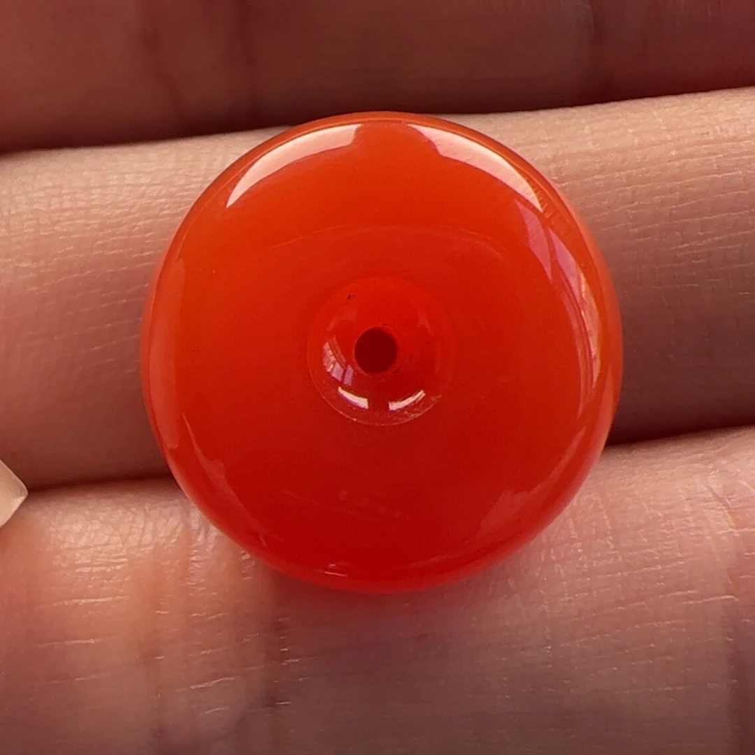 南红玛瑙未镶嵌平安扣16mm