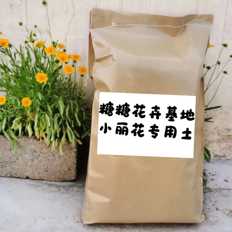 糖糖花卉 基地品氏土通用型 小丽花专用营养土透气好（送九个盆）
