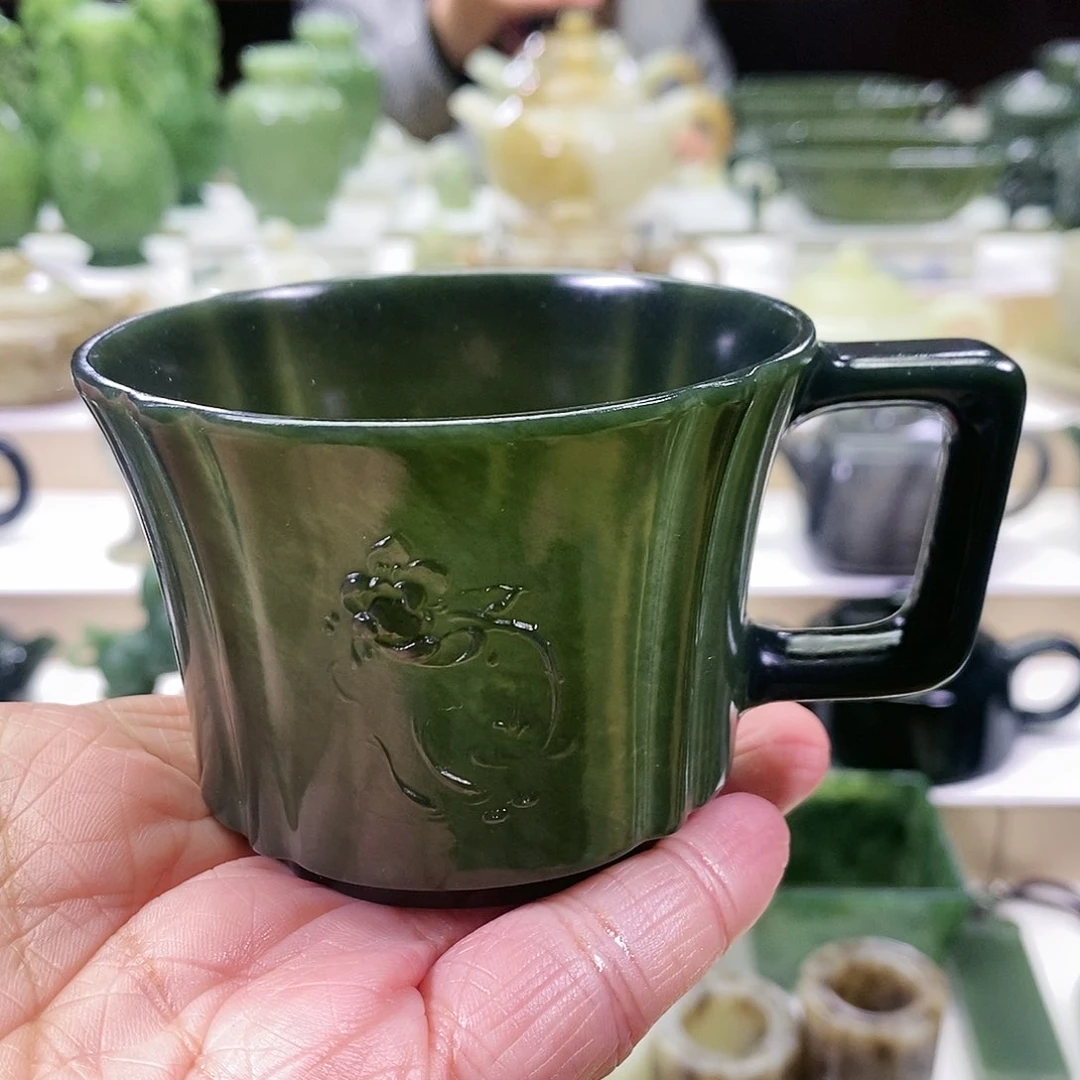 和田玉茶杯未镶嵌135ml
