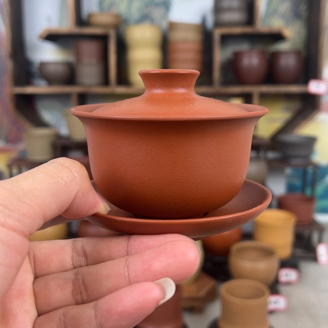 紫砂茶杯拙器甄选，纯原本矿。