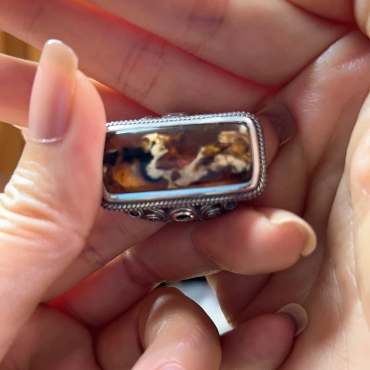 琥珀裸石未镶嵌向*歌抚顺11-21