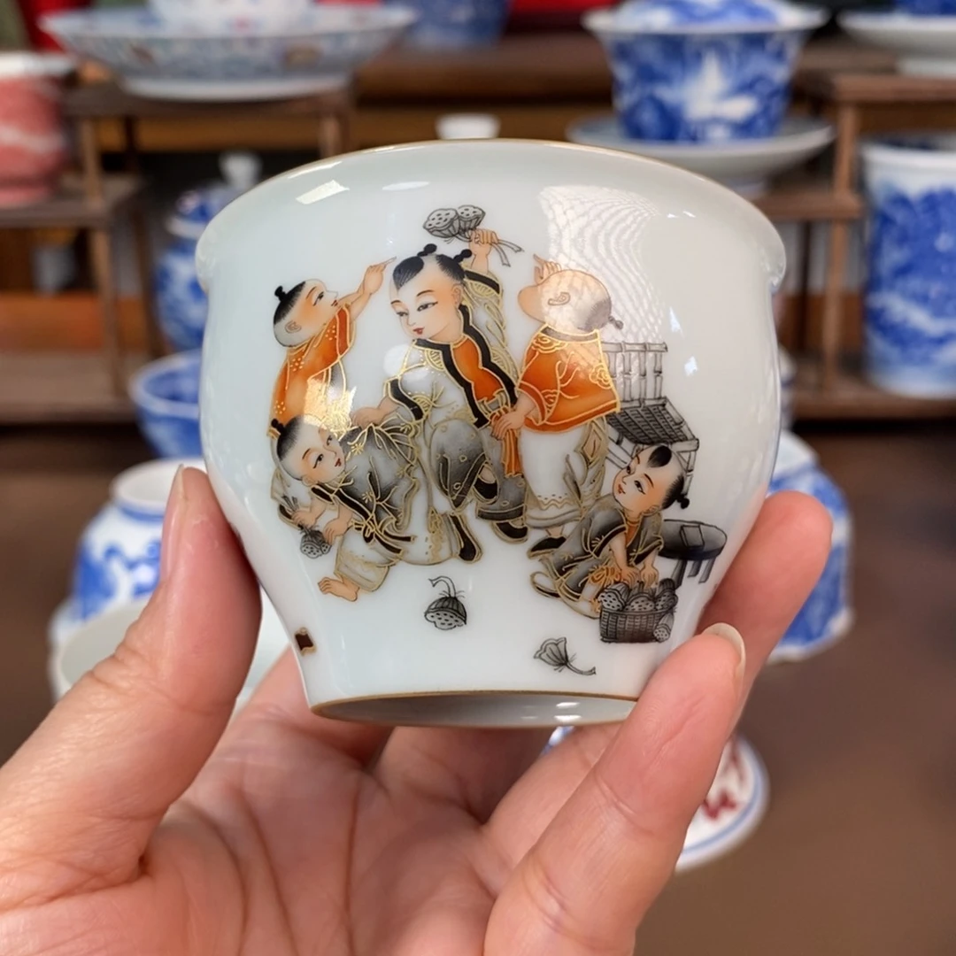 小**乖景德镇陶瓷手工手绘