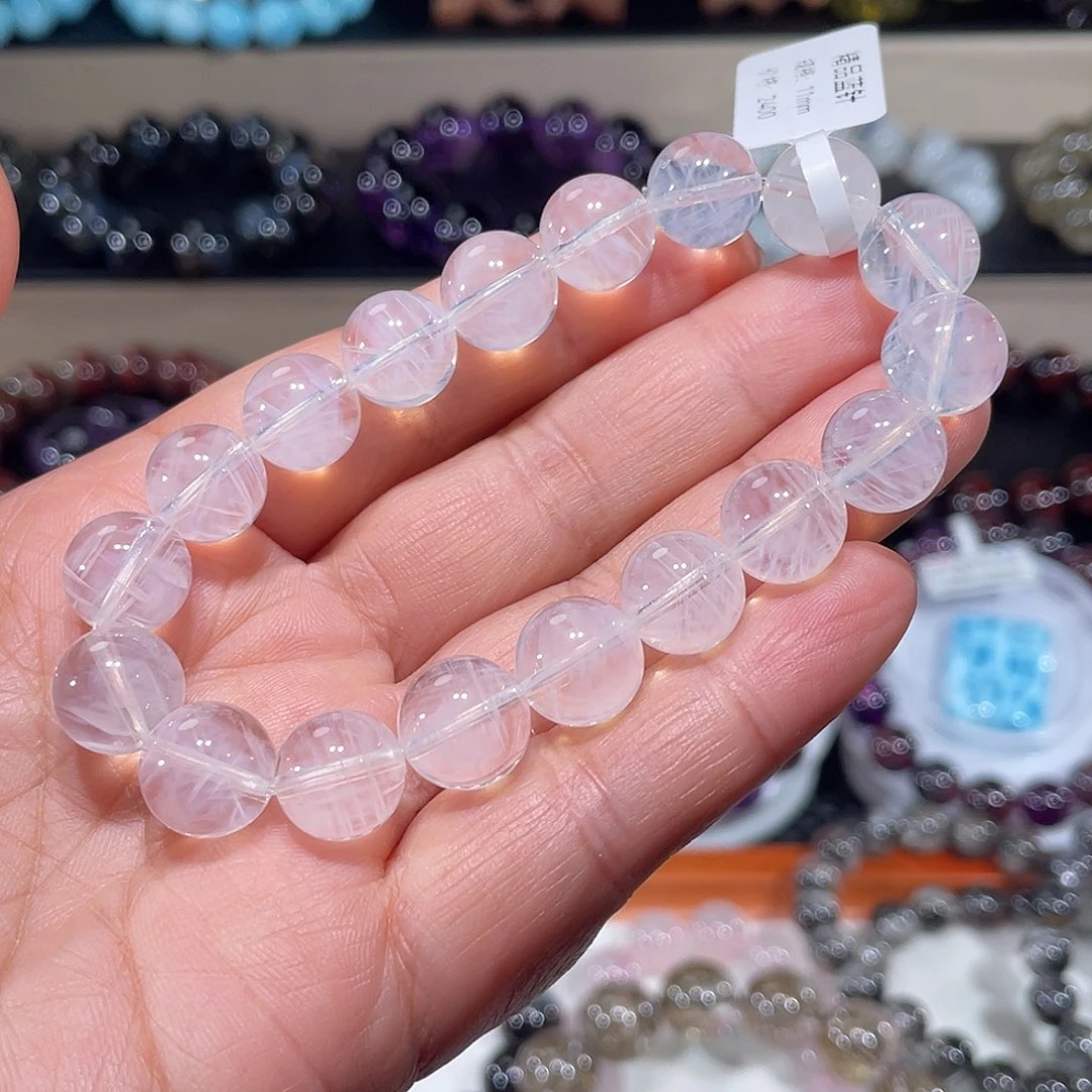 水晶未镶嵌手链蓝针手链