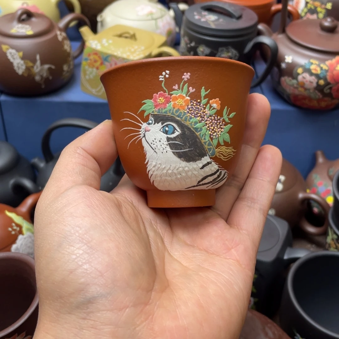 如****红泥茶杯紫砂茶壶120cc