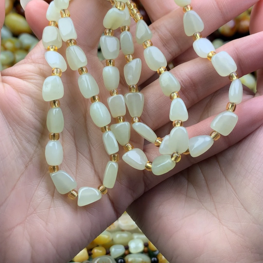 和田玉未镶嵌手链