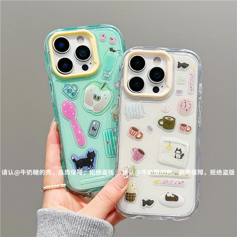 波纹果冻壳适用苹果iPhone16手机壳15promax潮14/13/12新款保护套