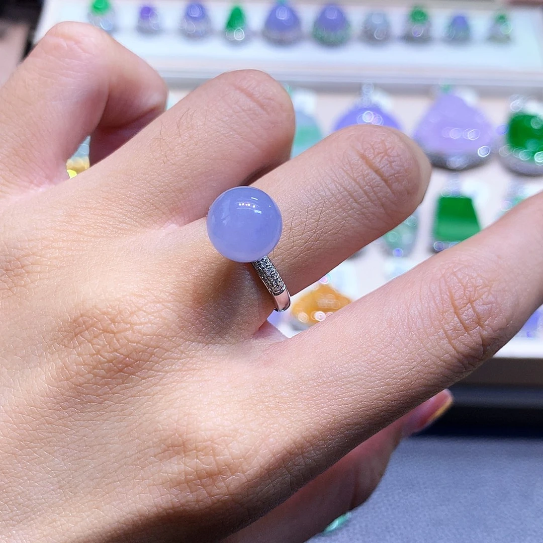 吊坠(不含链)18K金镶嵌翡翠翡翠吊坠