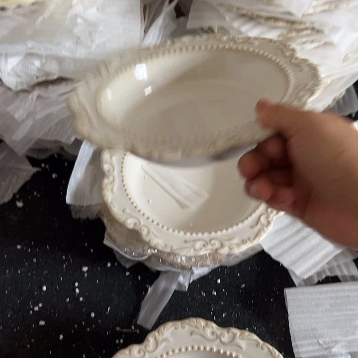 瓷片默认瑕疵商品浮雕草帽深