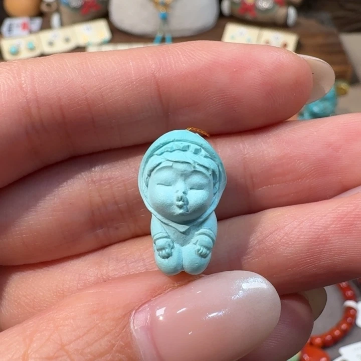 绿松石未镶嵌嘟嘟嘴