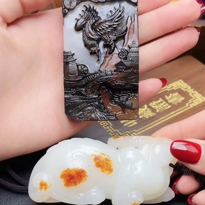 和田玉玉石挂件T0104拍一发一