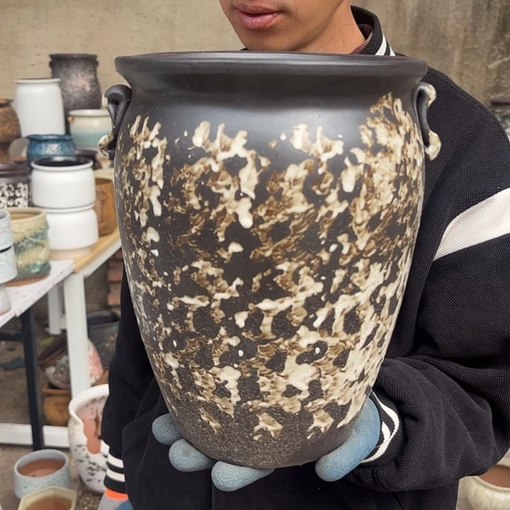 红陶侘寂风口径20高度25