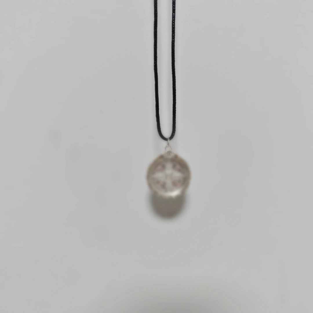 合金吊坠 银色四面吊坠H