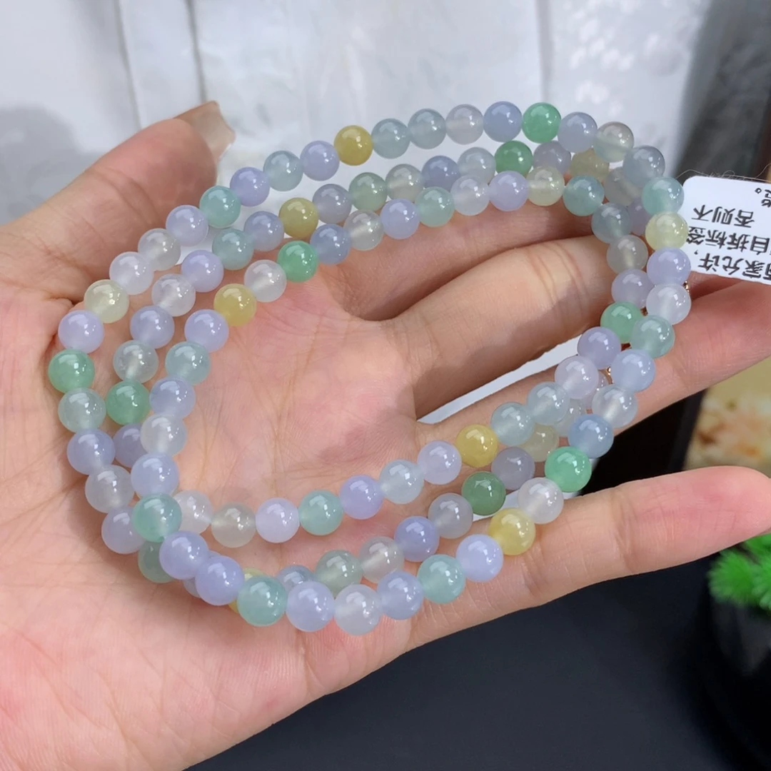 未镶嵌手串翡翠卡6冰胶多宝项链