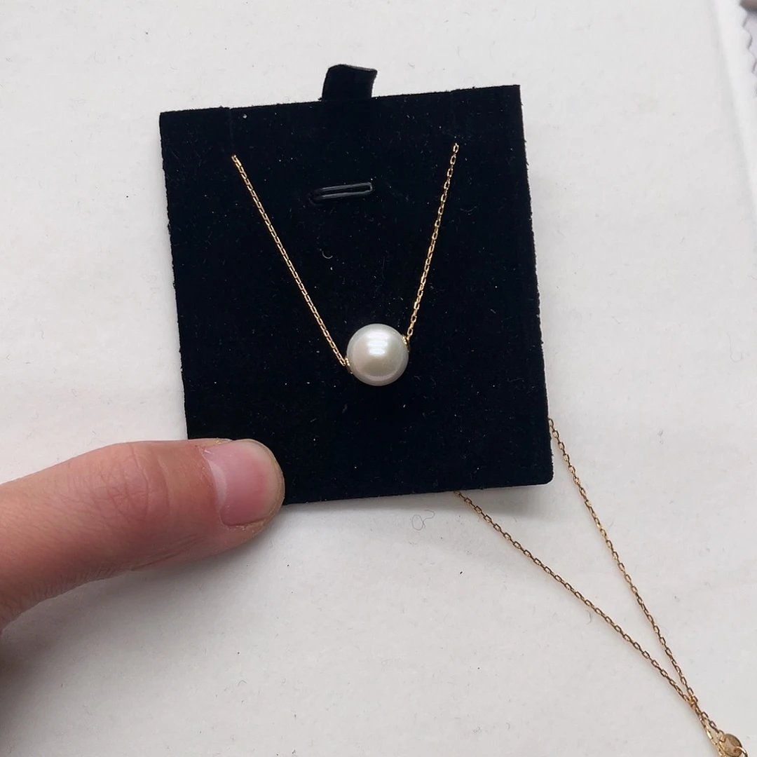 淡水珍珠吊坠(赠链)银S925镶嵌