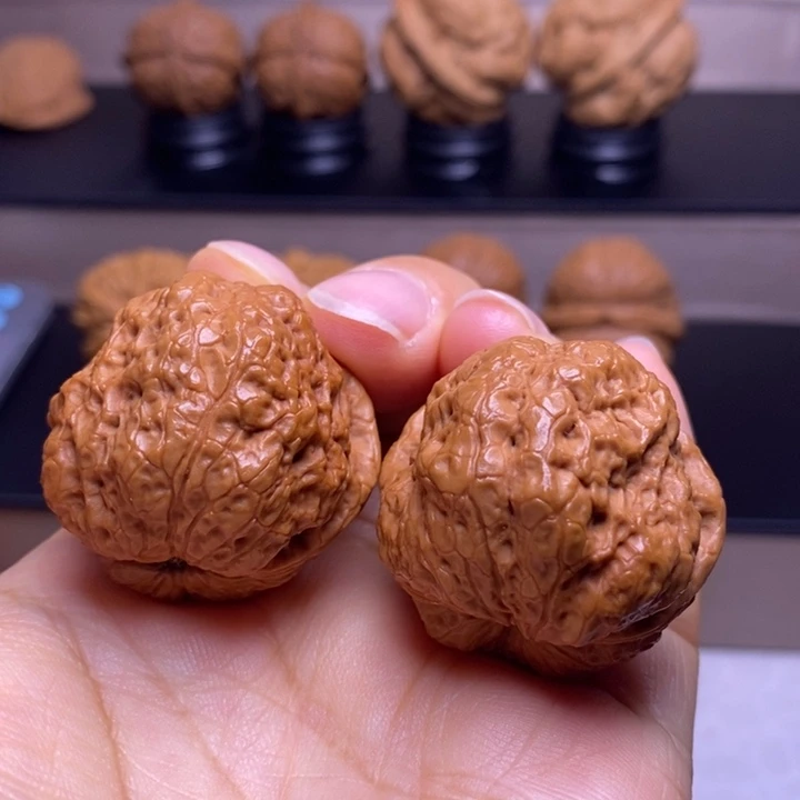 把件文玩核桃荷叶金蟾57