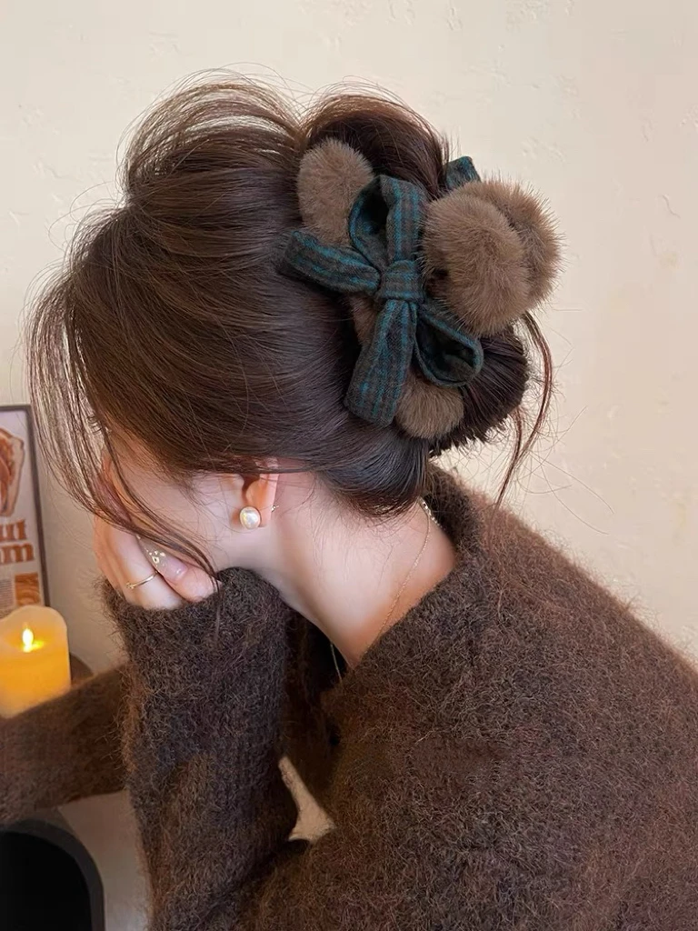 【只做原版】新品香蕉夹大肠发圈抓夹马尾夹侧边夹发圈发绳